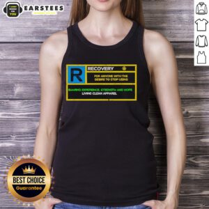 Alt Text: Stylish Nice Recovery Rated R tank top featuring a modern design, perfect for casual wear and active lifestyles.
