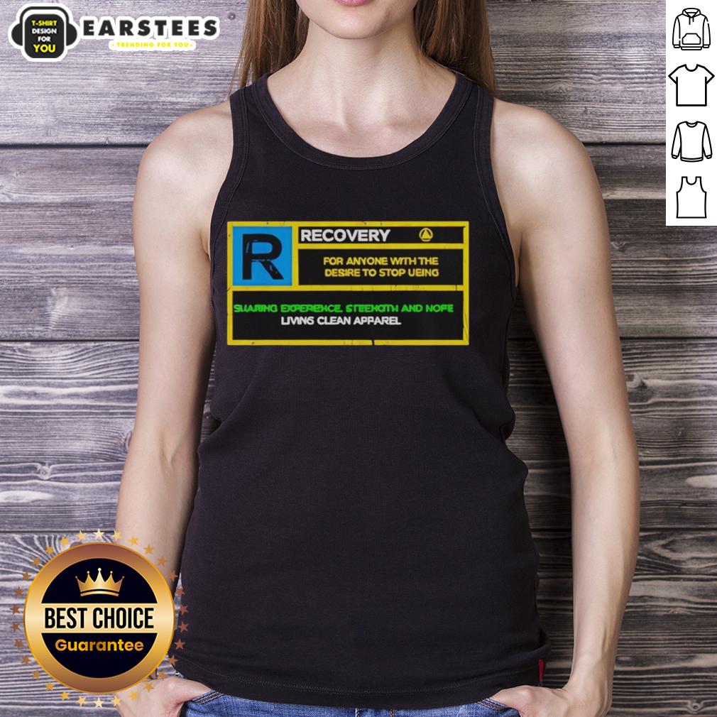 Alt Text: Stylish Nice Recovery Rated R tank top featuring a modern design, perfect for casual wear and active lifestyles.