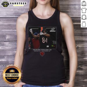Original Chicago Bears Colston Loveland NFL Flash Features Wild Card Tank Top in vibrant colors and unique design.