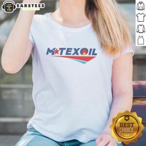 Alt Text: Original Mtex Oil Landman TV Series logo on a stylish ladies tee, perfect for fans of the show.