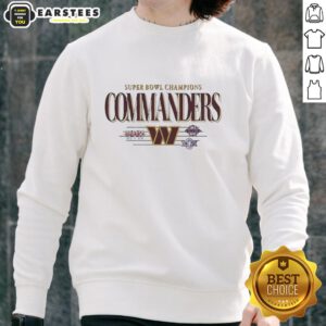 Vintage Washington Commanders Super Bowl Champions XVII XXI XXVI sweatshirt featuring classic team logo and design.
