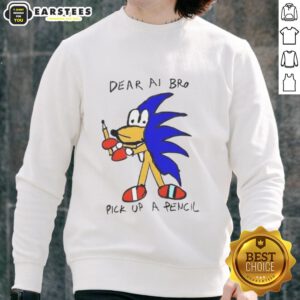 Premium Dear AI Bro Pick Up A Pencil Sweatshirt in cozy fabric, perfect for creative individuals and casual wear.