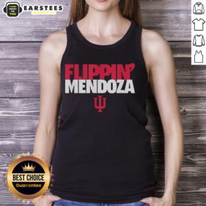 Premium Fernando Flippin Mendoza Indiana Hoosiers football tank top featuring vibrant team colors and stylish design.