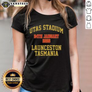 Alt Text: Premium Foo Fighters concert tee for January 24, 2026, at Utas Stadium, stylish ladies' design.