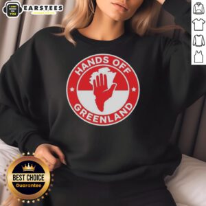 Alt Text: Premium Greenland Hands Off Logo Sweatshirt featuring a stylish design and comfortable fit, perfect for casual wear.
