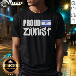 Premium Proud Zionist Israel Flag T-Shirt showcasing a vibrant Israel flag design on a high-quality fabric.