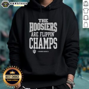 Top Fernando Mendoza Indiana Hoosiers Football Flippin Champs Signature Hoodie showcasing team pride and style.