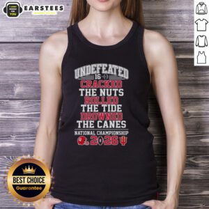 Top Indiana Hoosiers Undefeated 16-0 tank top design showcasing team spirit and recent victories against rivals.