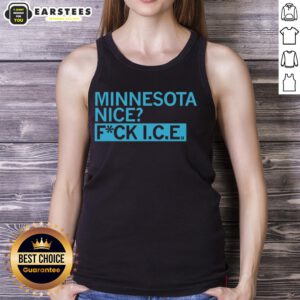 Top Minnesota Nice Fck I.C.E. tank top featuring a bold graphic design in a stylish cut for summer wear.