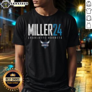 Awesome Brandon Miller 24 Charlotte Hornets Elite T-Shirt featuring bold graphics and comfortable fit for fans.