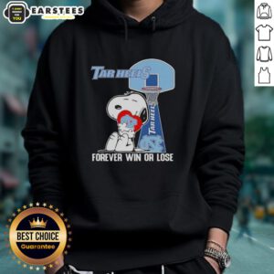 Awesome Peanuts Snoopy Forever Win or Lose North Carolina Tar Heels Basketball Hoodie featuring playful Snoopy design.