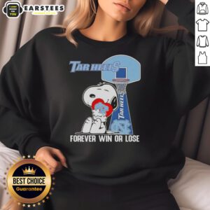 Awesome Peanuts Snoopy Forever Win or Lose sweatshirt for North Carolina Tar Heels basketball fans