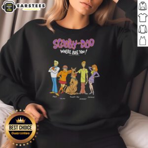 Alternative view of Awesome Scooby-Doo Where Are You 1970 Shaggy Fred Daphne Velma Cartoon T-Shirt