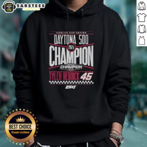 Alt Text: Awesome Tyler Reddick 45 Checkered Flag Sports 2026 Daytona 500 Champion Hoodie featuring bold graphics and vibrant colors.