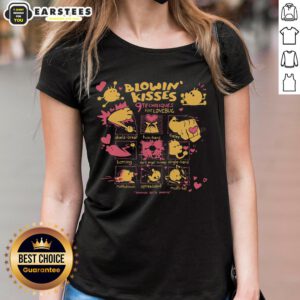 Cute Blowin' Kisses: 9 Techniques featured on Love Bug Ladies Tee, showcasing a stylish and playful design for fun fashion.