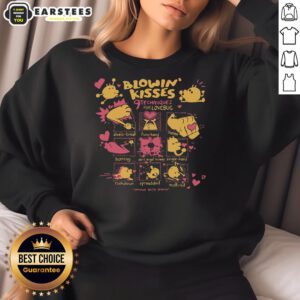 Cute Blowin Kisses sweatshirt featuring Love Bug design; perfect for cozy, stylish outfits and expressing love.