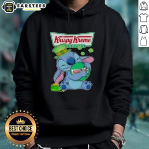 Alternative view of Cute Stitch Hug The Krispy Kreme Logo Happy Patrick's Day T-Shirt