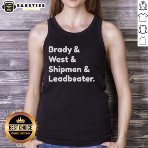 Good Brady and West and Shipman and Leadbeater tank top design featuring vibrant colors and trendy graphics.