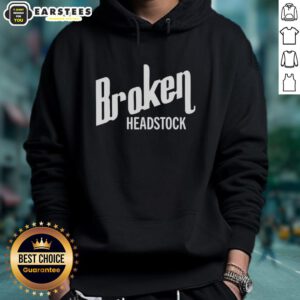 Good Broken Headstock Hoodie featuring a stylish design perfect for music lovers and guitar enthusiasts.