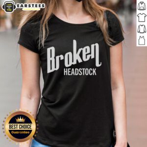 Good Broken Headstock Ladies Tee featuring a stylish design and comfortable fit for guitar enthusiasts and fashion lovers.