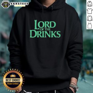 Good Lord of the Drinks Fantasy Parody Hoodie featuring a whimsical design inspired by classic fantasy themes.