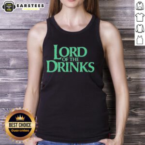 Good Lord of the Drinks fantasy parody tank top featuring whimsical designs and playful text for fans of humorous apparel.