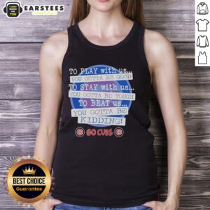 Stylish tank top featuring 'Nice Go Chicago Cubs' design, perfect for fans wanting to show team spirit.
