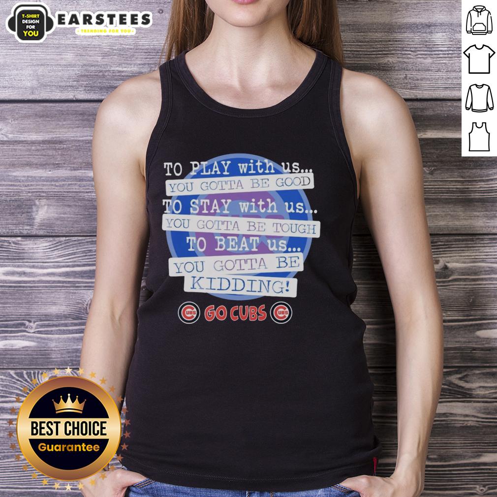 Stylish tank top featuring 'Nice Go Chicago Cubs' design, perfect for fans wanting to show team spirit.