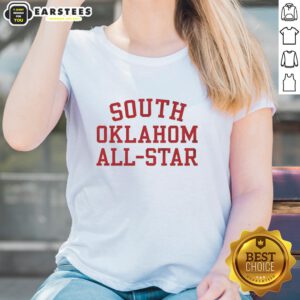Original South Oklahoma All-Stars Ladies Tee in vibrant colors, featuring a stylish design perfect for fans and casual wear.