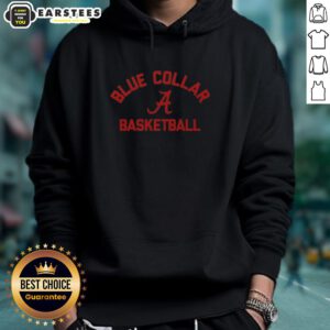 Awesome Alabama Crimson Tide blue collar basketball hoodie for fans, showcasing team spirit and style.