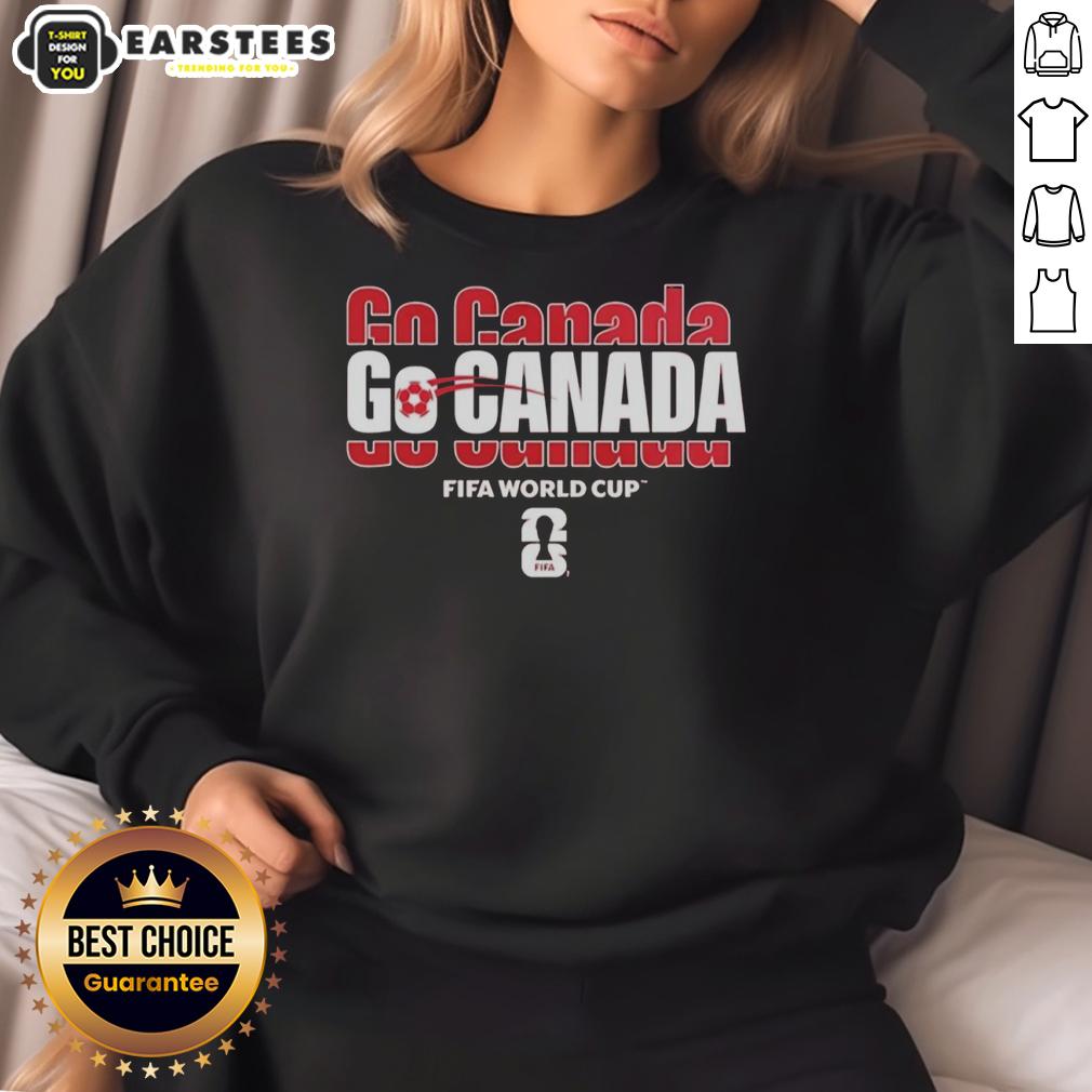 Awesome FIFA World Cup Go Canada 2026 sweatshirt featuring vibrant colors and bold graphics, perfect for fans.
