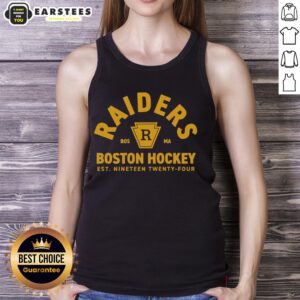 Alt Text: Awesome Heated Rivalry Shirts 81 Boston Raiders M11023 Tank Top showcasing vibrant design and team spirit.