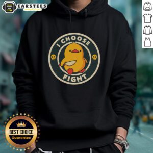 Cute chicken hoodie with 'I Choose Fight' slogan, perfect for animal lovers and unique fashion enthusiasts.