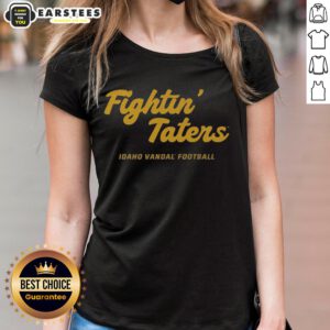Awesome Idaho Vandals 2025 Fightin' Taters vintage ladies tee featuring a retro design and vibrant colors.