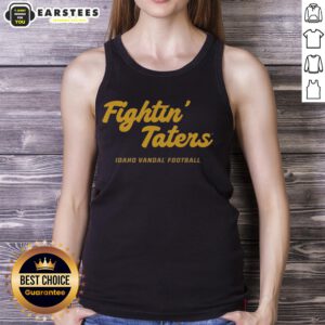 Vintage Idaho Vandals 2025 Fightin' Taters tank top featuring unique script design, perfect for fans and casual wear.