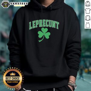 Awesome Leprecunt Shamrock St. Patrick's Day 2026 Hoodie featuring vibrant green design and festive graphics.