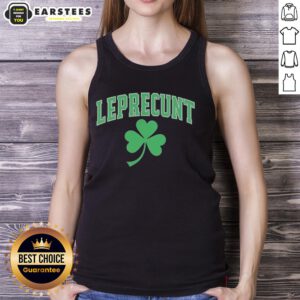 Awesome Leprecunt Shamrock St. Patrick's Day 2026 tank top featuring a fun green design for festive celebrations.