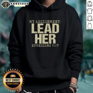 Awesome My Assignment Lead Her Ephesians 5:23 Christian Faith Retro Hoodie in stylish design for believers.