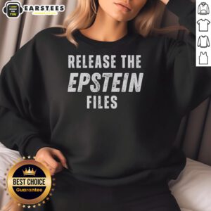 Awesome Release The Files protest retro sweatshirt in vibrant colors, perfect for activists and casual wear enthusiasts.