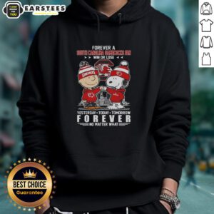 Awesome South Carolina Gamecocks hoodie featuring Snoopy and Charlie Brown, perfect for fans win or lose.