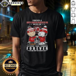Alt Text: South Carolina Gamecocks Snoopy and Charlie Brown t-shirt design, perfect for fans celebrating win or lose.