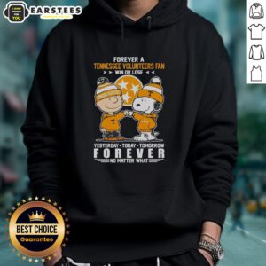 Alt Text: Awesome Tennessee Volunteers hoodie featuring Snoopy and Charlie Brown, perfect for fans win or lose.