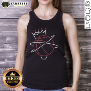 Alt Text: Awesome The Basketball Kings From Queens neon tank top showcasing vibrant colors and stylish design for basketball fans.