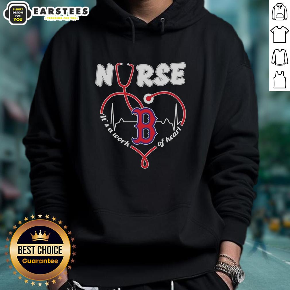 Boston Red Sox MLB nurse hoodie featuring a stethoscope design, perfect for healthcare fans and baseball lovers.