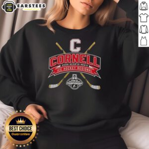 Good Cornell Big Red 2026 NCAA Division I Men's Ice Hockey Regional Sweatshirt in red with official logo and team colors.