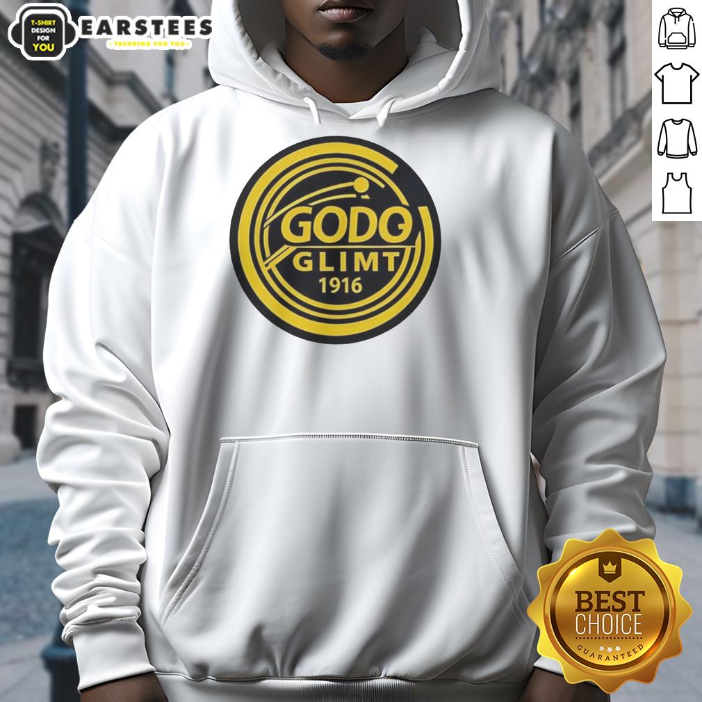Good God Glimt 1916 Team Hoodie featuring team colors and logo, perfect for fans of the Good God Glimt football club.