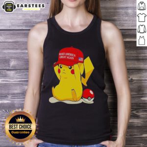Good Maga Pikachu tank top featuring a vibrant Pikachu graphic, perfect for Pokmon fans and casual summer wear.