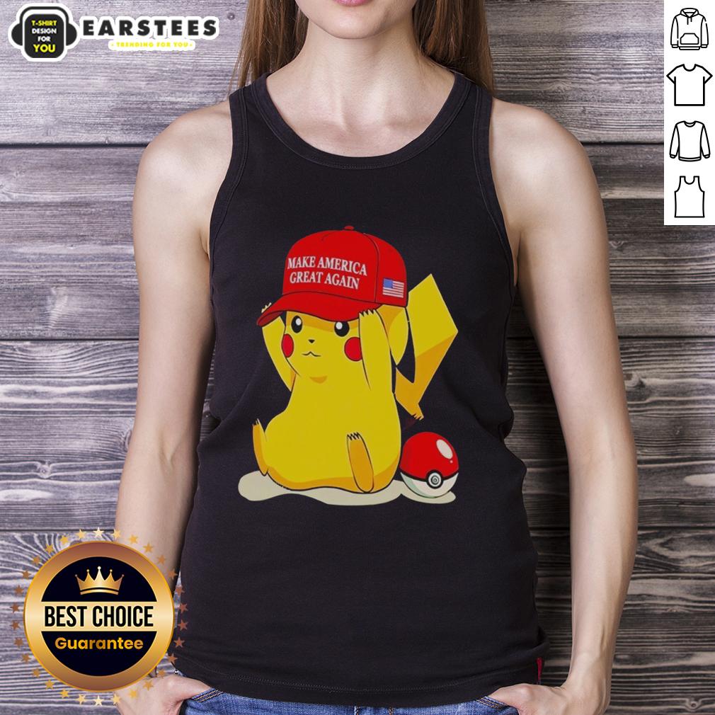 Good Maga Pikachu tank top featuring a vibrant Pikachu graphic, perfect for Pokmon fans and casual summer wear.