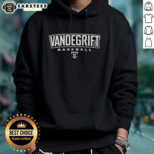 Good Vandegrift Crown Trio Baseball Wordmark Outline Hoodie in stylish design, perfect for fans and athletes alike.
