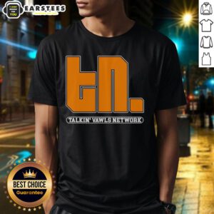 Alt Text: Stylish 'Hot Talkin' Vawls Network T-Shirt' featuring vibrant graphics, perfect for fans and casual wear.